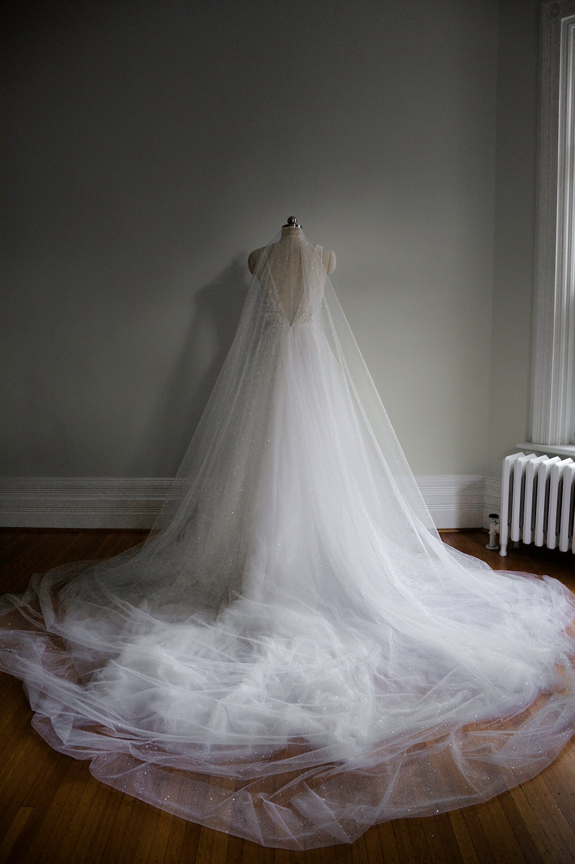 Sparkly store wedding veils