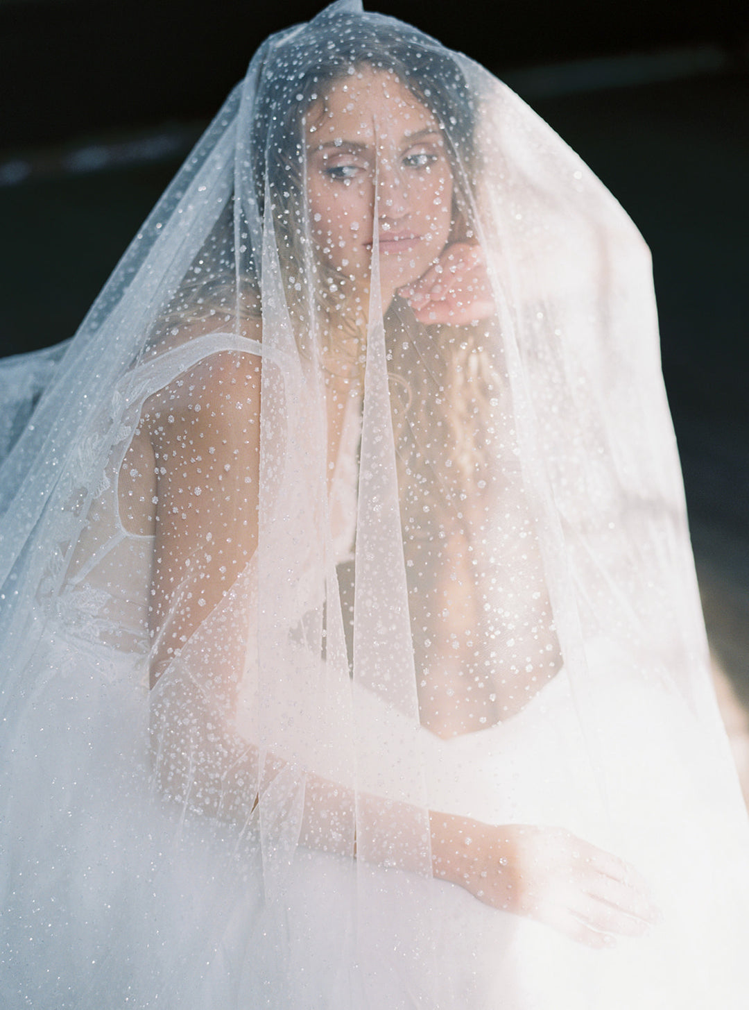 ARIA | Sheer Wedding Veil with Blusher